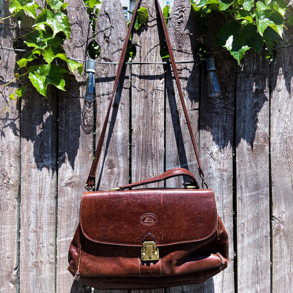 Vintage Tuscan leather cross bag
